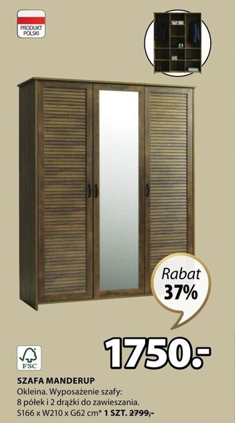 JYSK SZAFA MANDERUP oferta