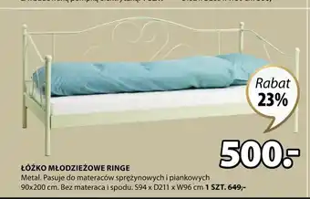 JYSK ŁÓŻKO MŁODZIEŻOWE RINGE oferta