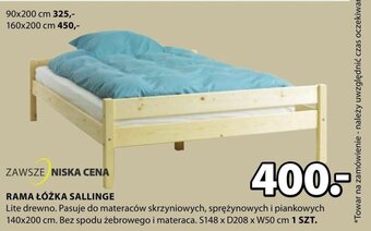 JYSK RAMA ŁÓŻKA SALLINGE oferta