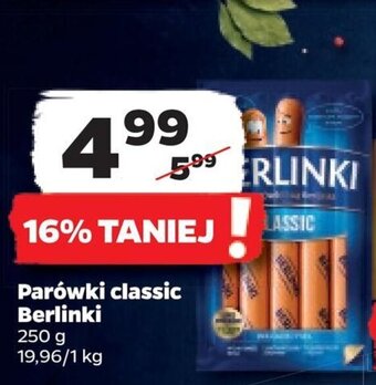Netto Parówki classic Berlinki 250 g oferta