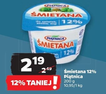 Netto Śmietana 12% Piątnica 200 g oferta