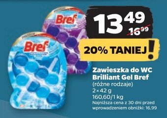 Netto Zawieszka do WC Brilliant Gel Bref 2 x 42 g oferta