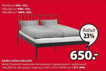 JYSK RAMA ŁÓŻKA ABILDRO oferta