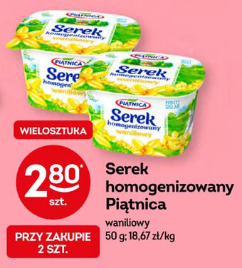 Żabka Serek homogenizowany Piątnica 50 g oferta