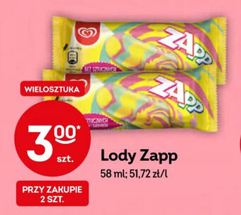 Żabka Lody Zapp 58 ml oferta