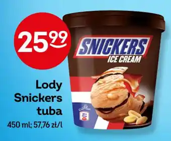 Żabka Lody Snickers tuba 450 ml oferta