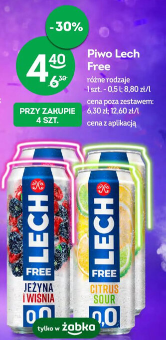 Żabka Piwo Lech Free 500 ML oferta