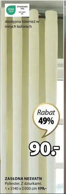 JYSK ZASŁONA NESVATN oferta