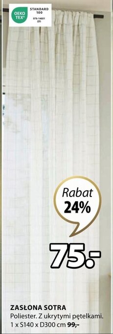JYSK ZASŁONA SOTRA oferta
