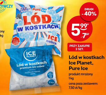 Żabka Lód w kostkach Ice Planet, Pure Ice 1 kg oferta