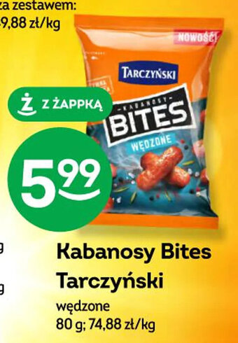 Żabka Kabanosy Bites Tarczyński 80 g oferta