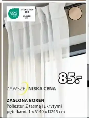 JYSK ZASŁONA BOREN oferta