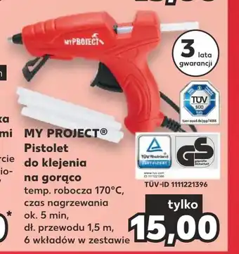 Kaufland Pistolet do kleju my project oferta