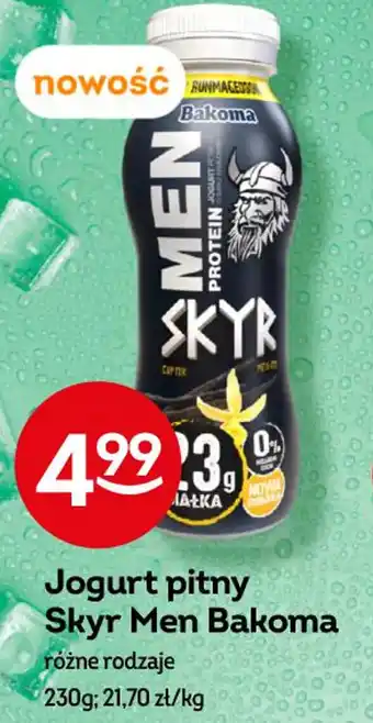 Żabka Jogurt pitny Skyr Men Bakoma 230g oferta