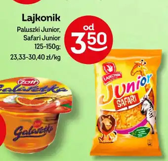 Żabka Lajkonik Paluszki Junior, Safari Junior 125-150g oferta