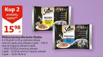 Mokra karma dla kota Sheba 6 x 50 g lub 4 x 85 g