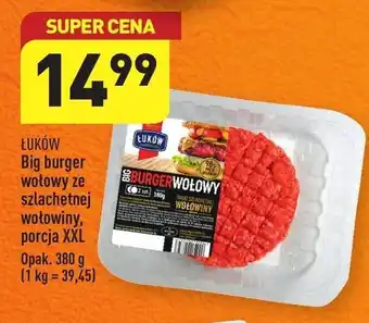 ALDI ŁUKÓW Big burger wołowy ze szlachetnej wołowiny, 380g oferta