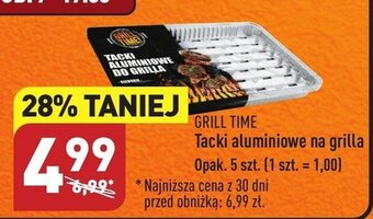 ALDI GRILL TIME Tacki aluminiowe na grilla Opak. 5 szt. oferta