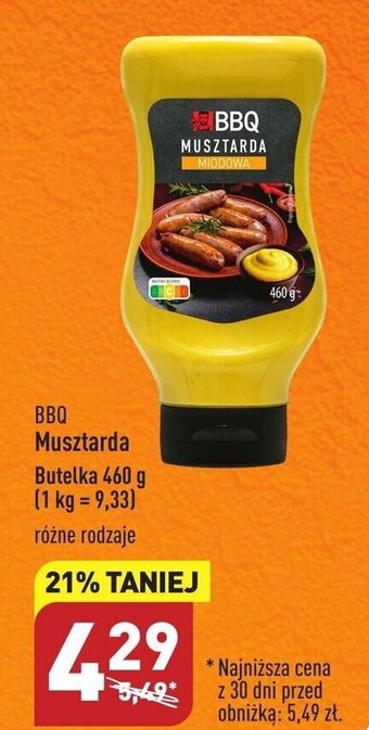 ALDI BBQ Musztarda 460g oferta