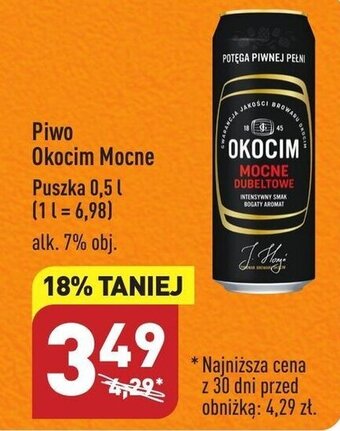 ALDI Piwo Okocim Mocne 0,5l oferta