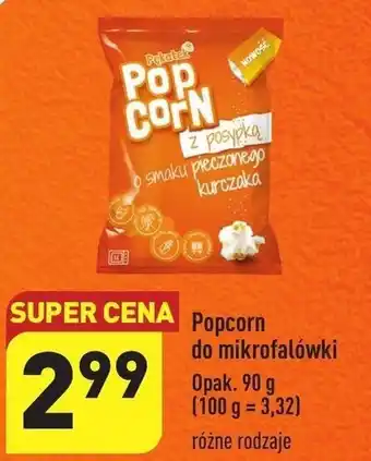 ALDI Popcorn do mikrofalówki 90g oferta