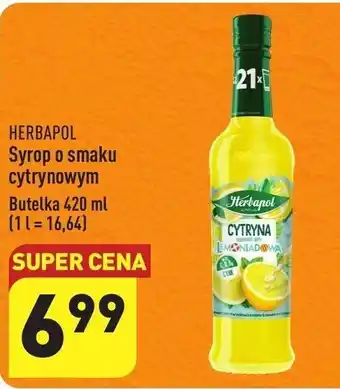ALDI Herbapol Syrop o smaku cytrynowym 420 ml oferta