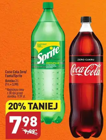 ALDI Coca-Cola Zero/ Fanta/Sprite 2l oferta