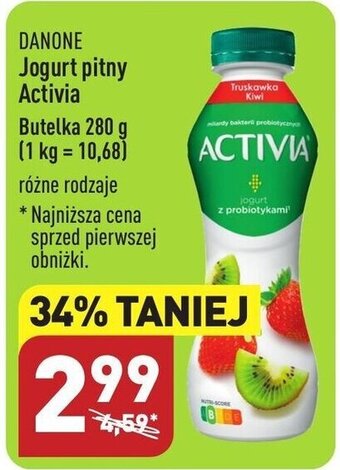 ALDI DANONE Jogurt pitny Activia 280g oferta