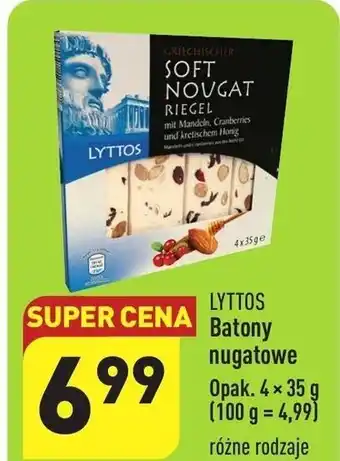 ALDI LYTTOS Batony nugatowe 4x35g oferta