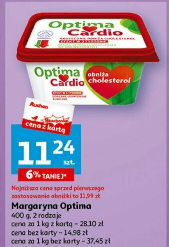 Auchan Margaryna Optima 400 g oferta