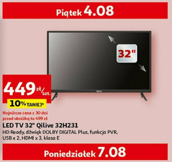 Auchan LED TV 32" Qilive 32H231 oferta