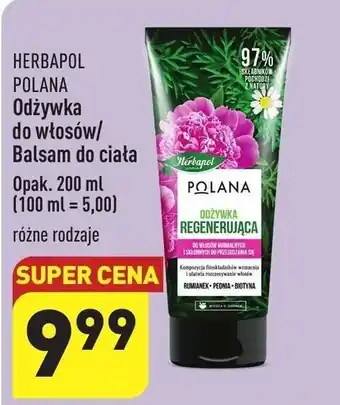 ALDI HERBAPOL POLANA Odżywka do włosów/ Balsam do ciała 200 ml oferta