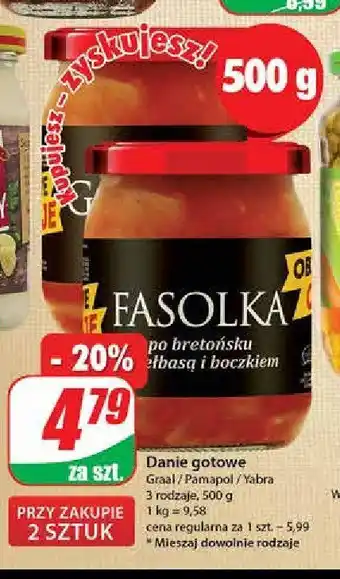 Dino Fasolka po bretońsku z kiełbasą i boczkiem oferta