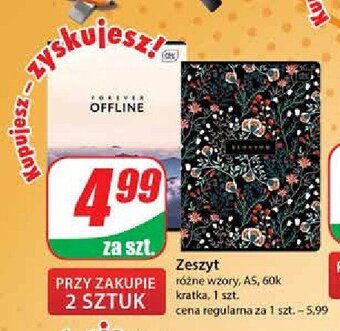 Dino Zeszyt a5 60 kartek kratka oferta