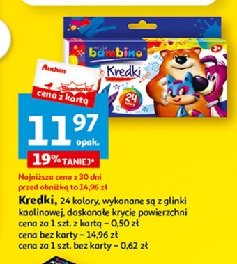 Auchan Kredki 24 kolory oferta