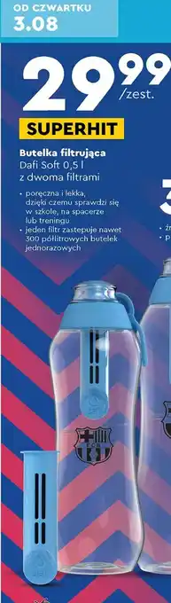 Biedronka Butelka filtrująca wodę 500 ml + 2 wkłady fc barcelona niebiańska oferta