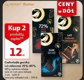 Auchan Czekolada gorzka 72% oferta