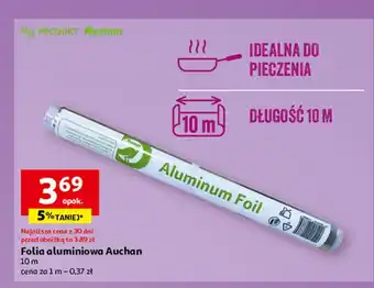 Auchan Folia aluminiowa 10 m oferta