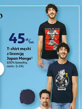 Auchan T-shirt męski japan manga s-2xl oferta