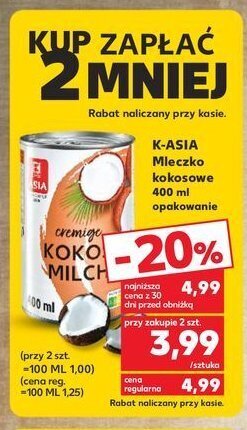 Kaufland Mleczko kokosowe oferta