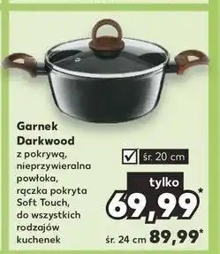 Kaufland Garnek z pokrywką darkwood 24 cm oferta