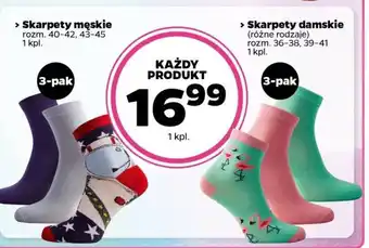Netto Skarpety męskie/damskie 3-pak oferta