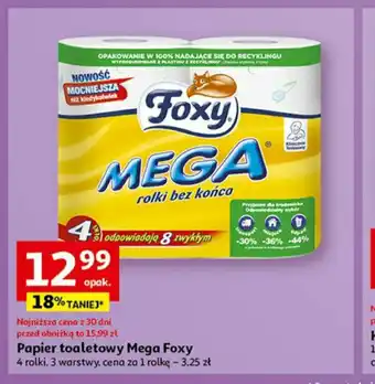 Auchan Papier toaletowy Mega Foxy 4 rolki oferta