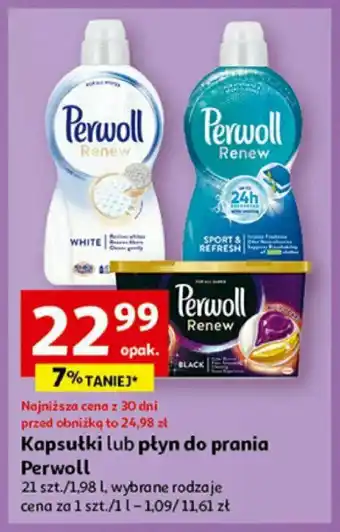 Auchan Kapsułki lub płyn do prania Perwoll oferta