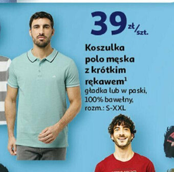 Auchan Koszulka polo męska z krótkim rękawem oferta