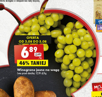 Biedronka Winogrono jasne 1kg oferta