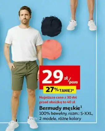 Auchan Bermudy męskie oferta