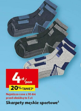 Auchan Skarpety męskie sportowe oferta