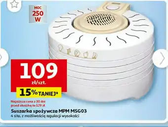 Auchan Suszarka spożywcza MPM MSG03 oferta