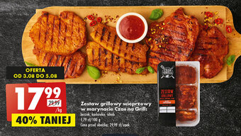 Biedronka Zestaw grillowy wieprzowy w marynacie Czas na Grill 1kg oferta